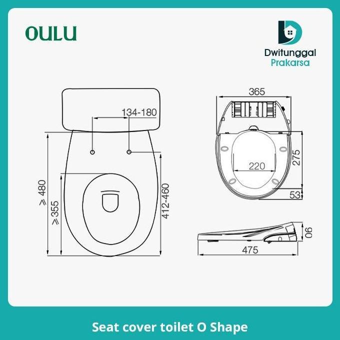 Aksesoris / Penutup Toilet / Seat Cover Toilet Duduk Oulu O Shape Terlaris