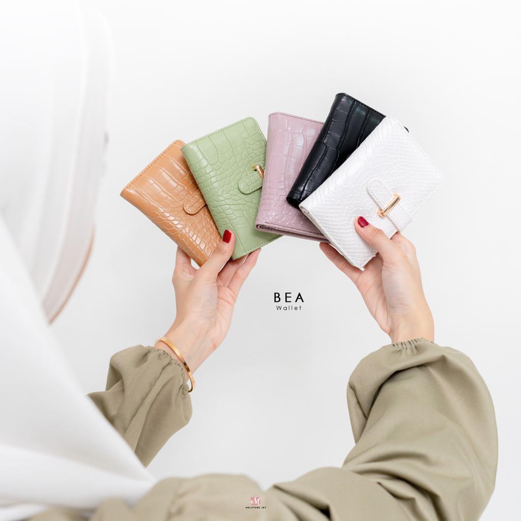 Damelia Melstore Jkt Bea Wallet Dompet Wanita Croco Viral Dompet Koin & Kartu Lipat Fungsional