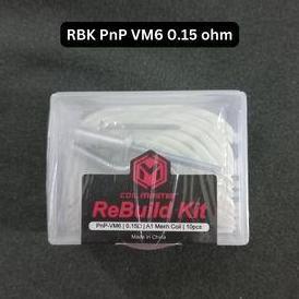 RBK PnP Vm6 0.15 OHM REBUILD KIT REBUILDKIT REBUILT KIT REBUILTKIT REBUILT REBUILD BABY MINI PRO POD