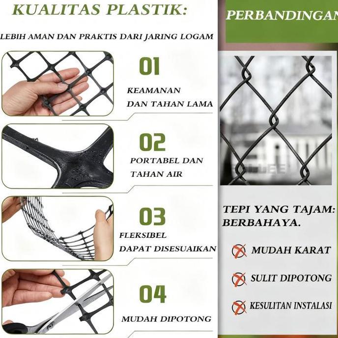 Plastik taman pagar jaring Jaring Pagar Kawat Ayam Jaring Pagar Plastik Ayam Unggas Jaring Pembiakan