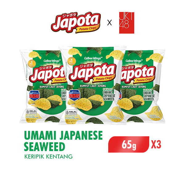 Japota Keripik Kentang Umami Japanese Seaweed 65 gr x3