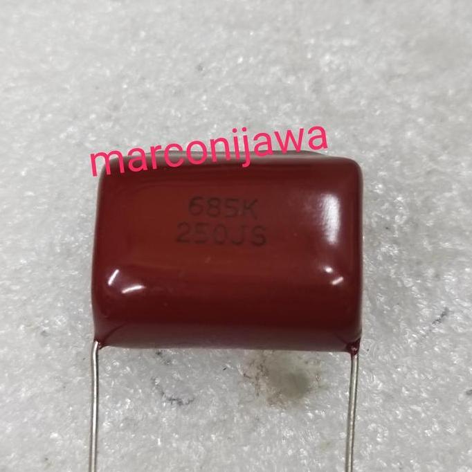 CAPASITOR 685K 250JS 6.8UF 250V MILAR ASLI BL27
