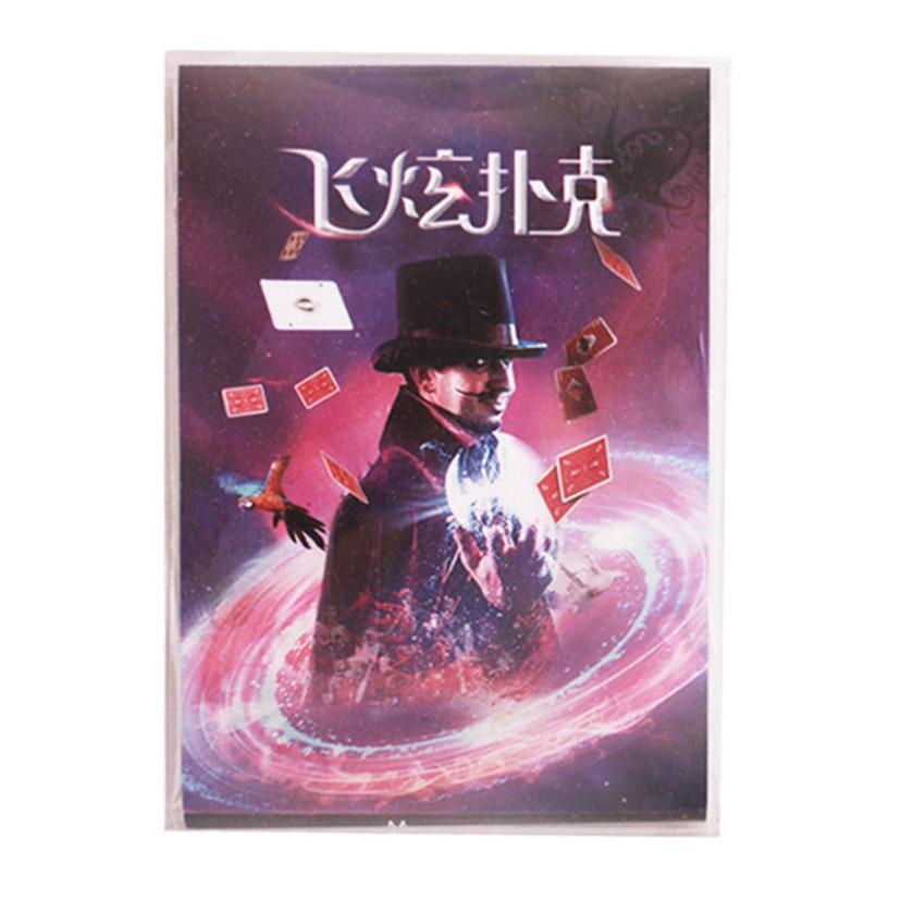 Kartu Sulap Remi Kartu Ufo Terbang Trik Sulap Mainan Putar Melayang Magic Flying Card Toys