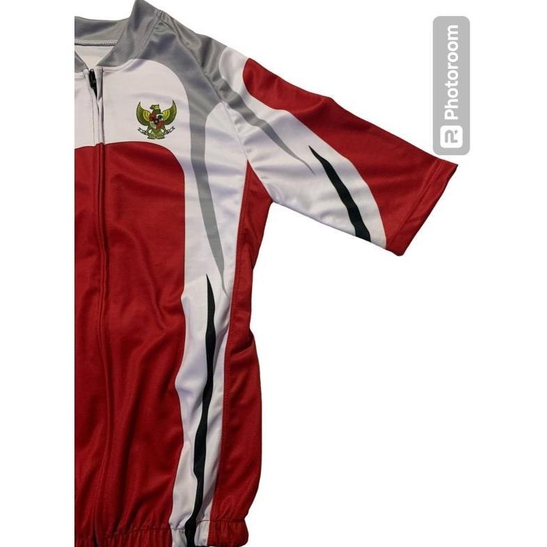 NEW Jersey Roadbike Indonesia Olimpiade Bahan UV Milano