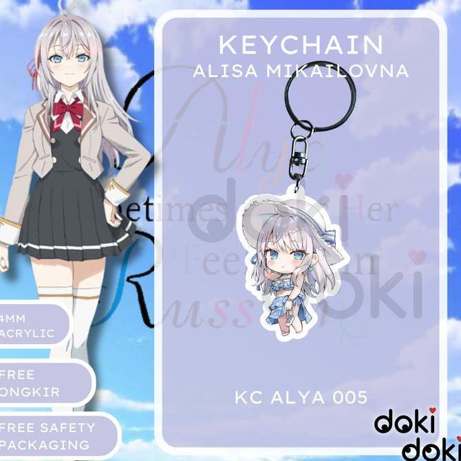 DOKIDOKI GANTUNGAN KUNCI KEYCHAIN ANIME ALYA ALISA MIKHAILOVNA TOKIDOKI BOSOTTO ROSHIDERE