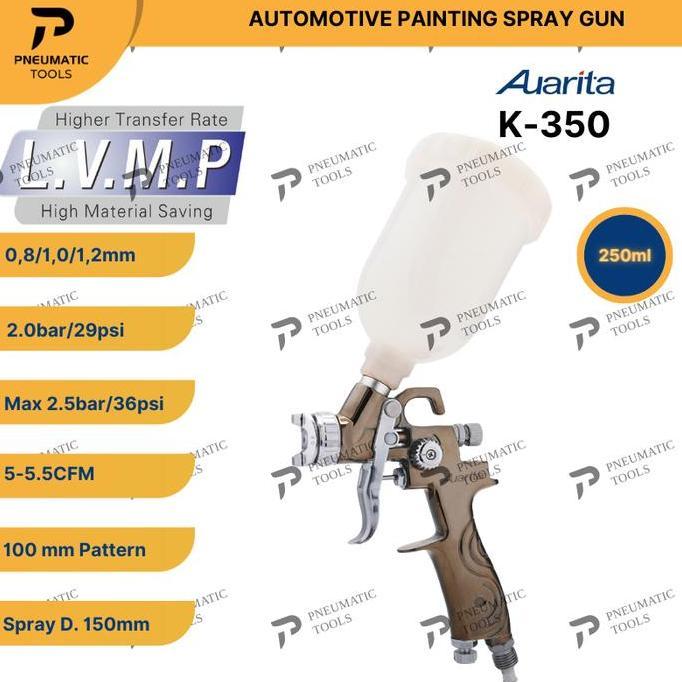 Spray Gun AUARITA K350 LVMP ORIGINAL - Environmental Spray Gun K-350