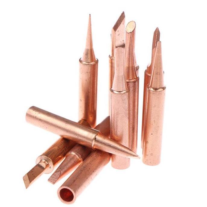 MONTMERY 6 in 1 Mata Solder Tembaga/Ujung Solder Logam Tembaga/Solder Tip/Ujung Tembaga Murni/Tips B