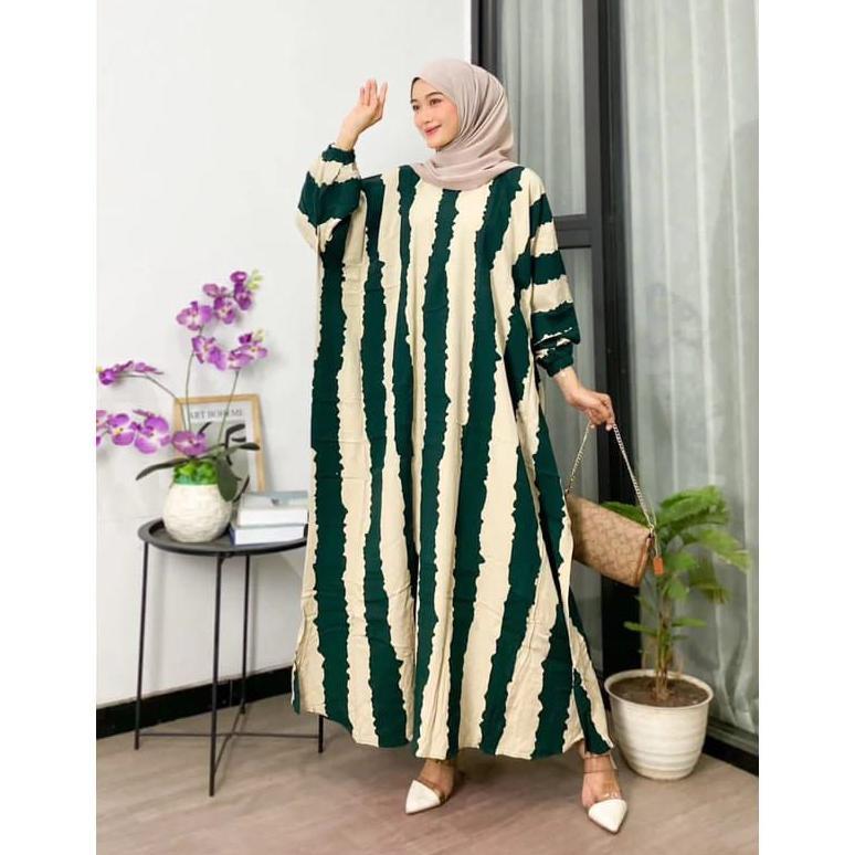 HOT PRODUCT Kaftan Jenna Kaftan motif terbaru Kaftan terlaris kaftan viral Kaftan Rayon jumbo