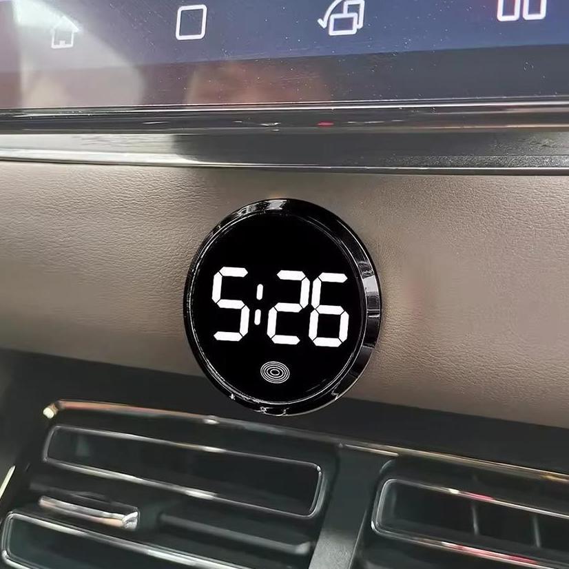 Led Jam Mobil Tempel Dashboard Digital Jam Elektronik Tempel Dashboard Mobil SUV Universal Jam Inter