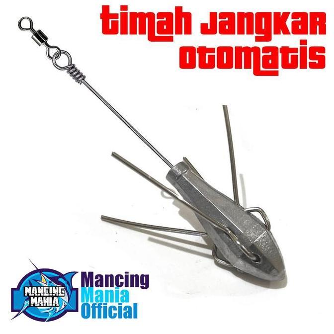 MANCING MANIA Timah Jangkar Otomatis Anti Nyangkut Pemberat Bandul Pancing Spider Sinker Untuk Meman