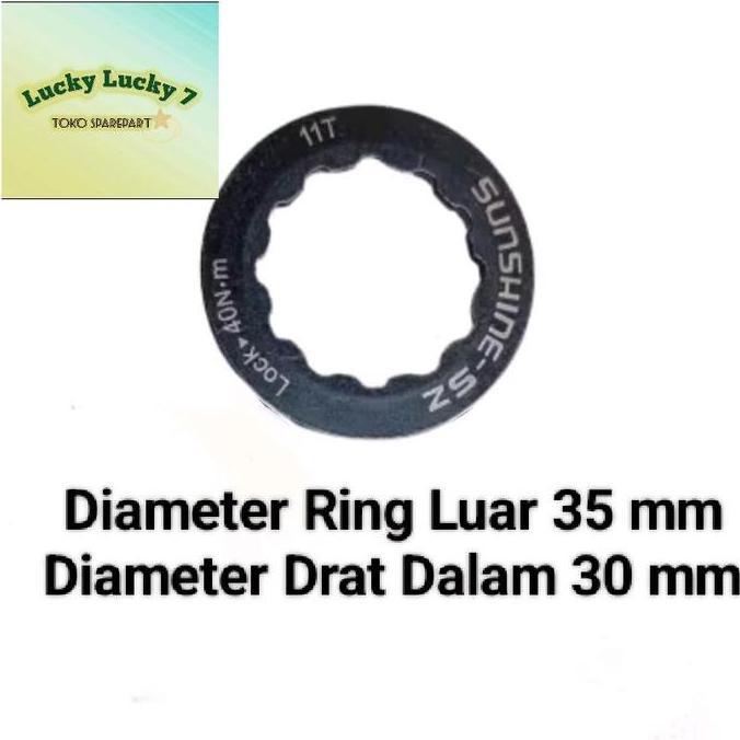 Lockring Rotor Sepeda Shimano Lockring Centerlock Shimano Pengunci Rotor