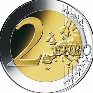 France 2 Euro 2010 Bi-Metallic Coin, Comm 70th Anniv General de Gaulle
