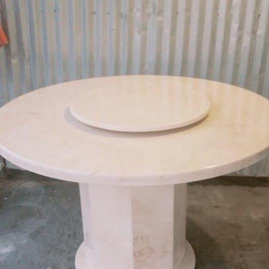 Terbaru Meja Makan Marmer Bulat / Meja Bulat Marmer