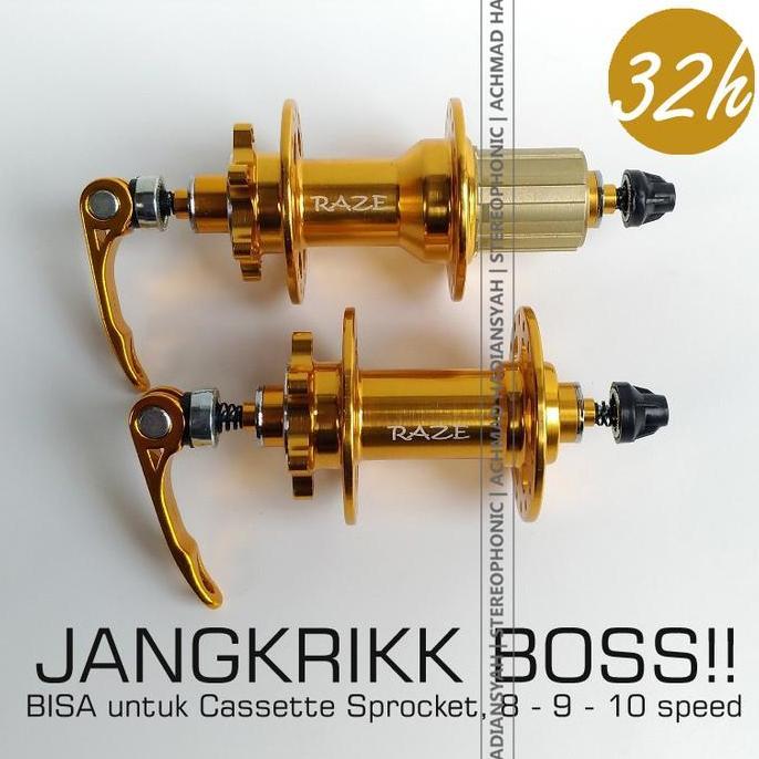 Hub Freehub RAZE 32 Hole RAZE Hub Freehub 32H Hub RAZE GOLD 32 Hole Freehub RAZE 32H GOLD