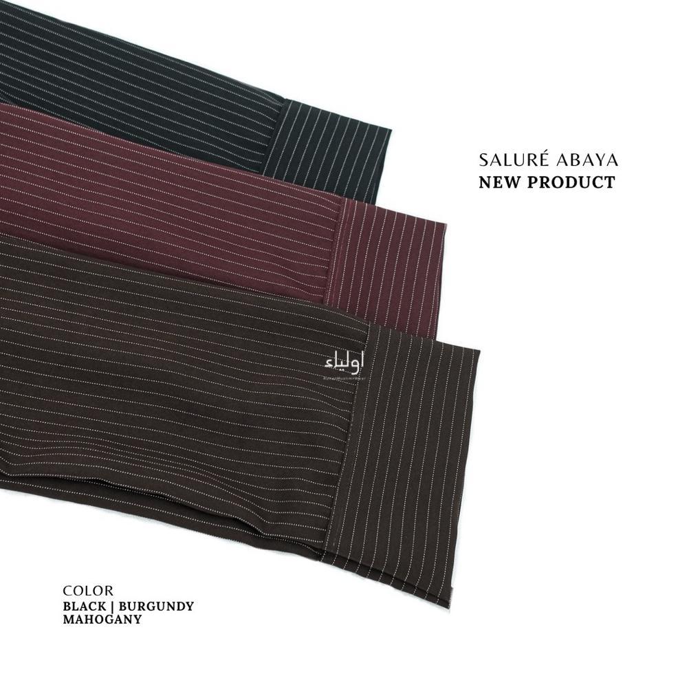 BEST DEALS AULIASHOP - SALUR ABAYA | ABAYA STRIPE SEMIWOOL | ABAYA MUSLIM MOTIF SALUR ELEGANT