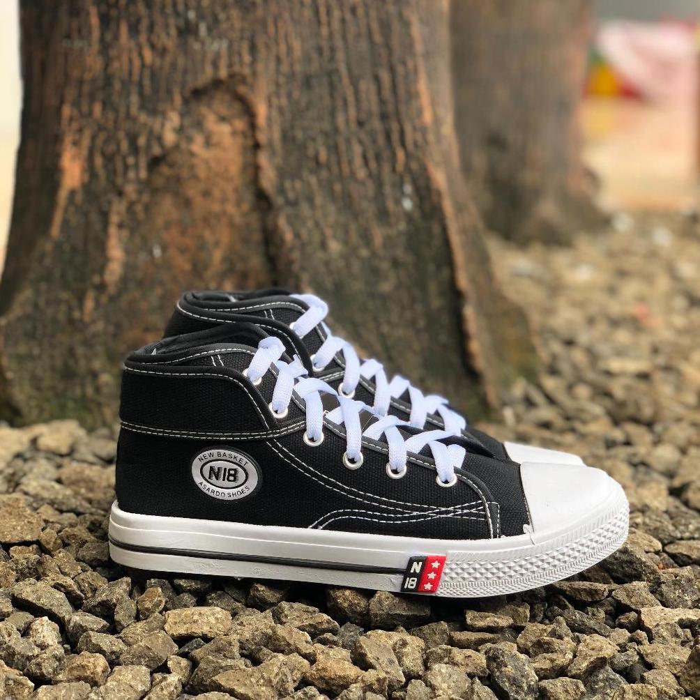 Tahan Lama !! Sepatu Sekolah Cowok Cewek Hitam Putih Sepatu Sekolah Nb Sd Smp Sma Sepatu Sekolah Nb 