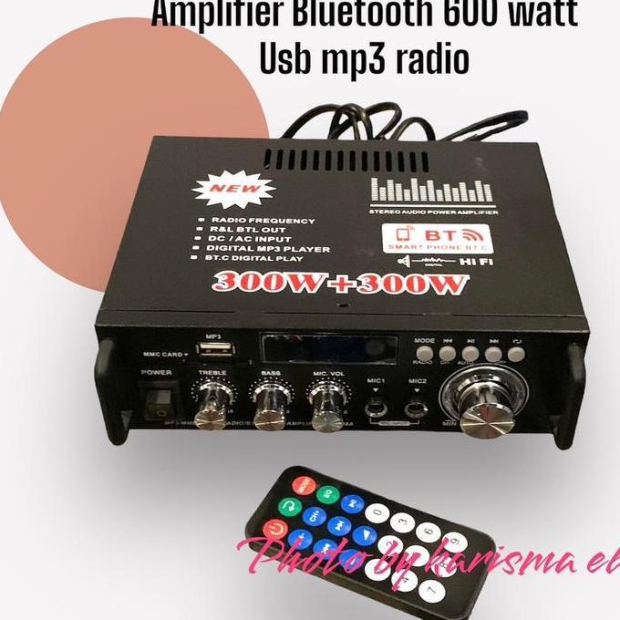 POWER AMPLIFIER BLUETOOTH KARAOKE HOME THEATHER 600 WATT Amplifier Rumah