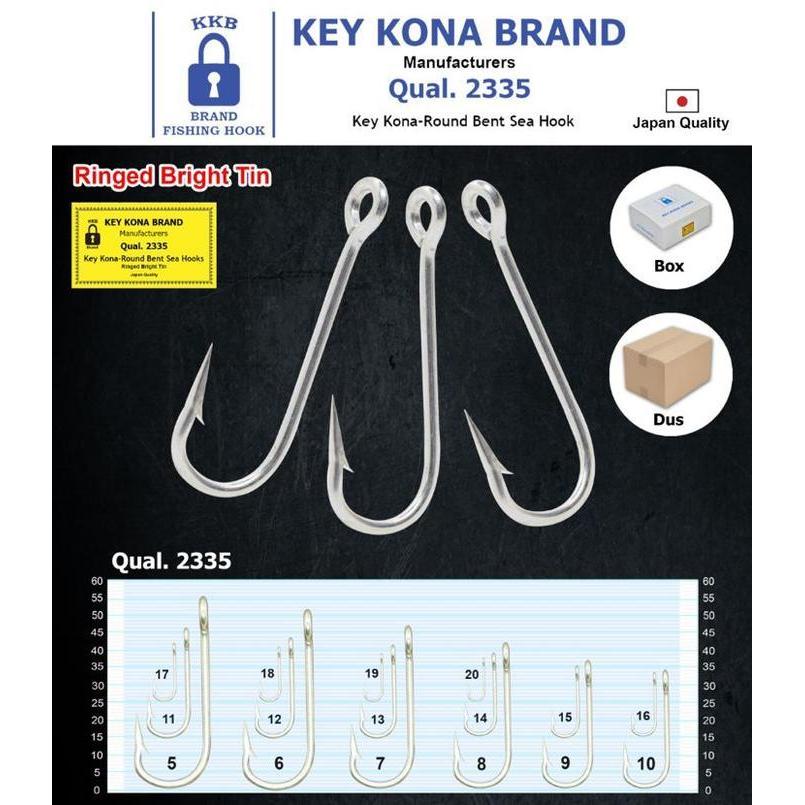 KAIL PANCING TUNA NELAYAN KEY KONA BRAND QTY 100pc Cap Gembok KKB 2335