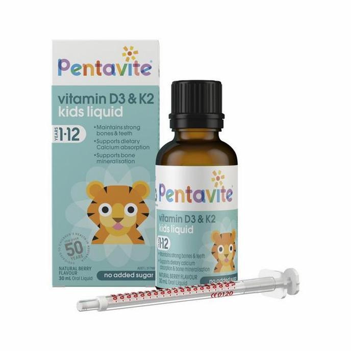 Higher- Pentavite Vitamin D3 + K2 Kids 30Ml