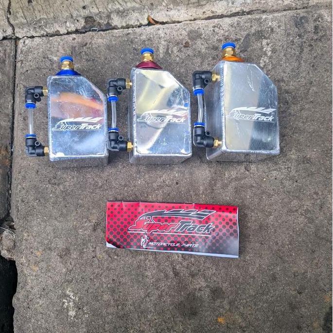 FYP VARIASI TABUNG BOTOL WADAH RESERVOIR AIR RADIATOR DRAKE GOLD BIRU MRH //