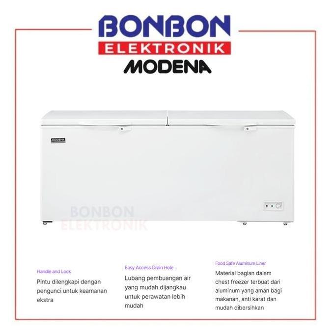Modena Chest Freezer 650 Liter MD 65 W/ MD65W Cooler Box 650L