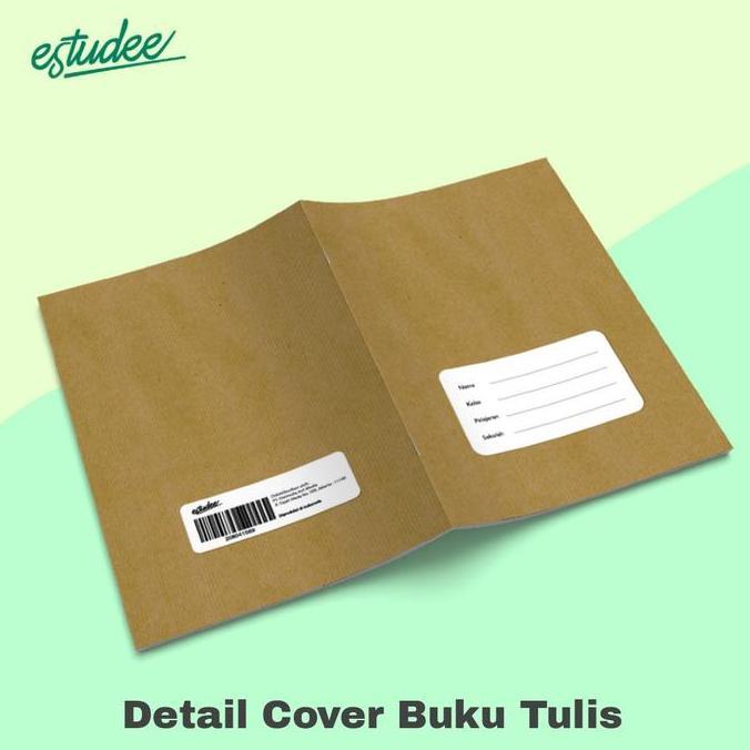 Book- Buku Tulis Estudee Motif Sampul Coklat  Isi 10