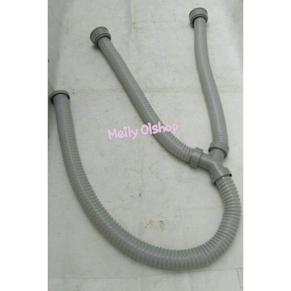 Selang Pembuangan Bak Cuci Piring 2 Lubang/Selang Bak Cuci Piring/Afur Terlaris