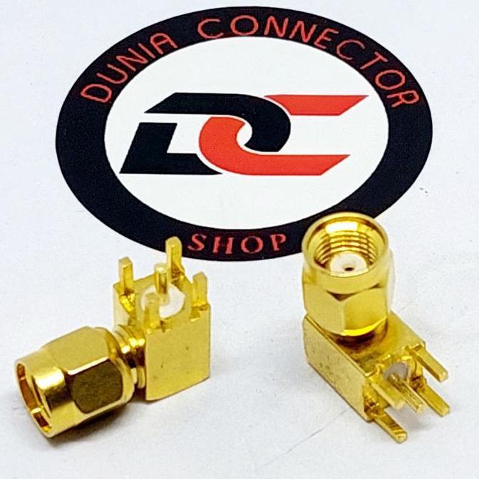 KONEKTOR L RP SMA MALE PCB GOLD TAIWAN DC27