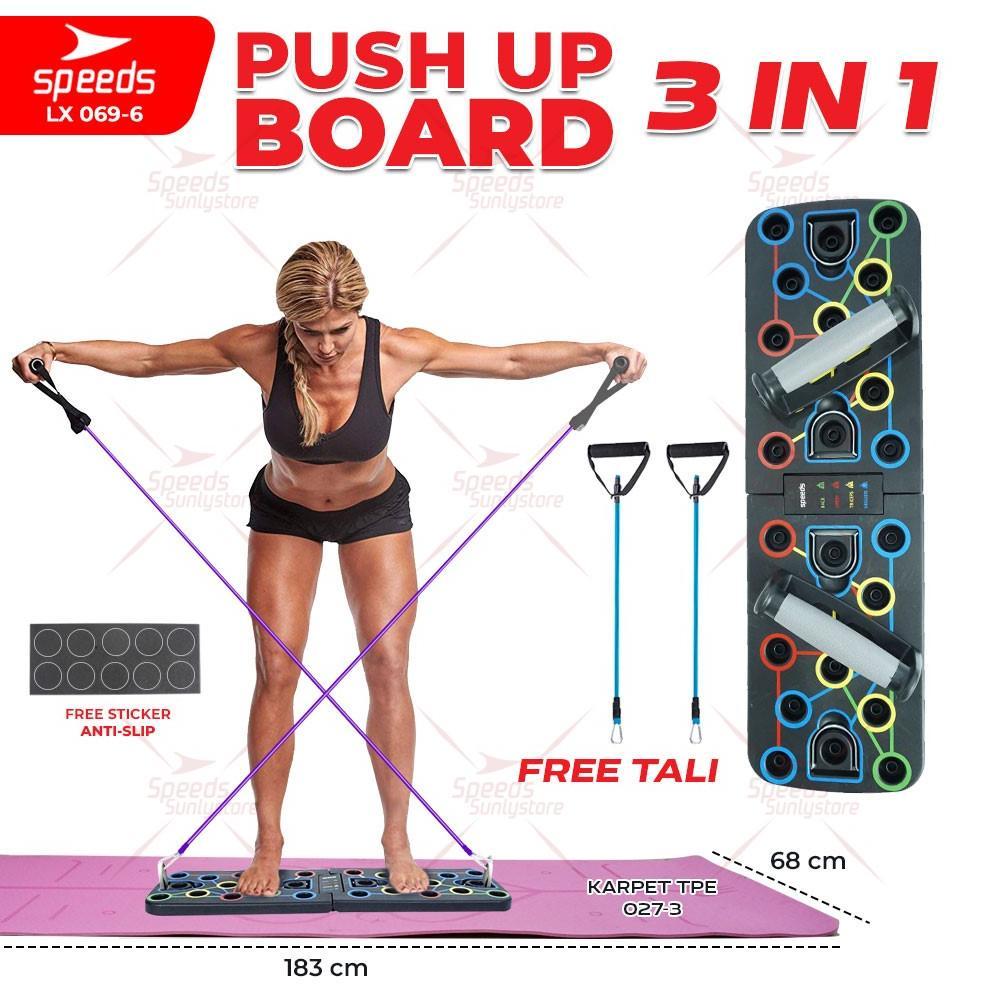 SPEEDS Push Up Stand Bar Alat Bantu Push Up Bar Olahraga Fitness Push Up 069-6