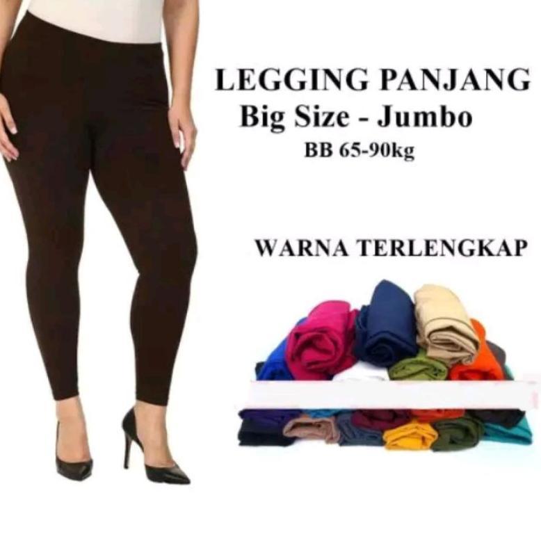 TERBARU Legging Wanita Jumbo Tebal Premium | Legging Spandek Jumbo | Legging Panjang Wanita