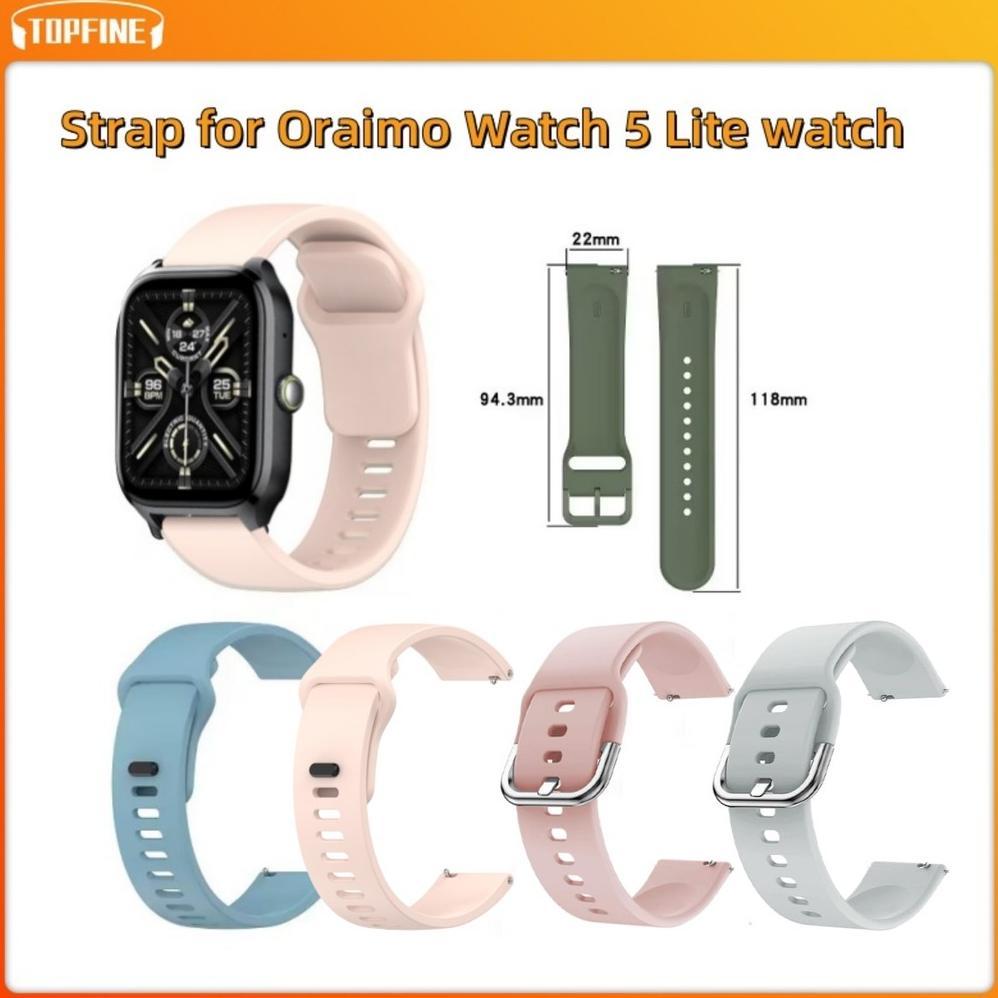 PROMO Tali oraimo Watch 5 Lite Strap/ Smartwatch oraimo Watch 5 Max Strap Soft Rubber Band 22mm orai