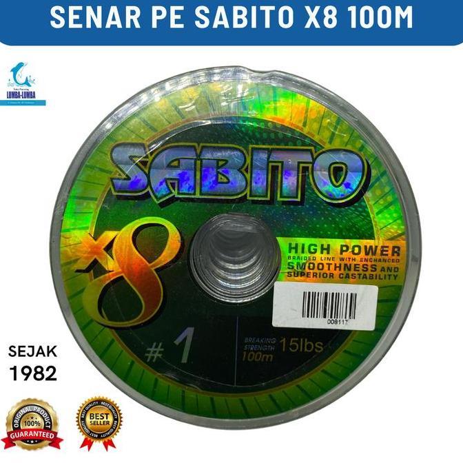 SENAR PE SABITO X8 100M / SENAR PE / SENAR PANCING