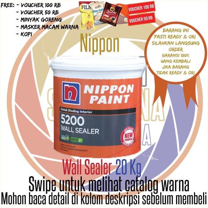 Now- Nippon Ll Sealer 5200 20 Kg / Cat Dasar Nippon Paint Galon