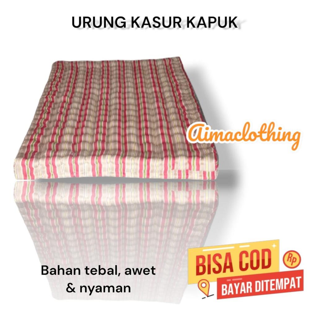 Sarung kasur kapuk jumbo no 1 urung kasur motif salur isi kapuk urung kasur kapuk no 2 murah urung k