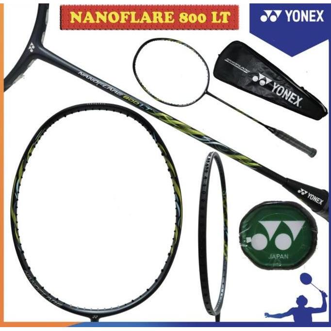 feranagrup Raket Badminton Yonex Nanoflare 800 LT + Senar Yonex + Grip Original Diskon