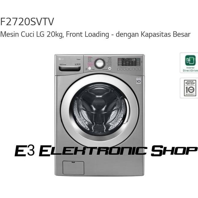 Mesin Cuci LG Front Loading 20Kg F2720SVTV Garansi Promo