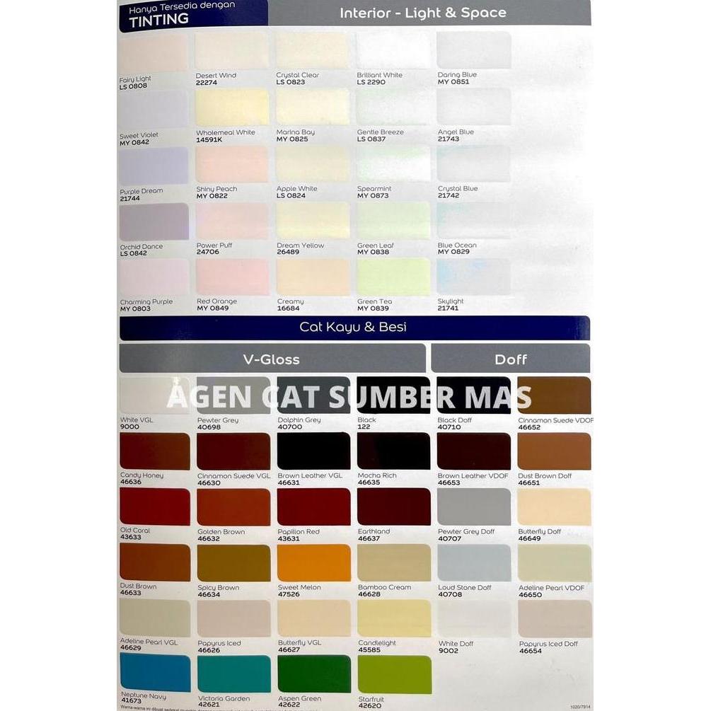 Now- Dulux V Gloss Doff / Cat Kayu Dan Besi 1Ltr