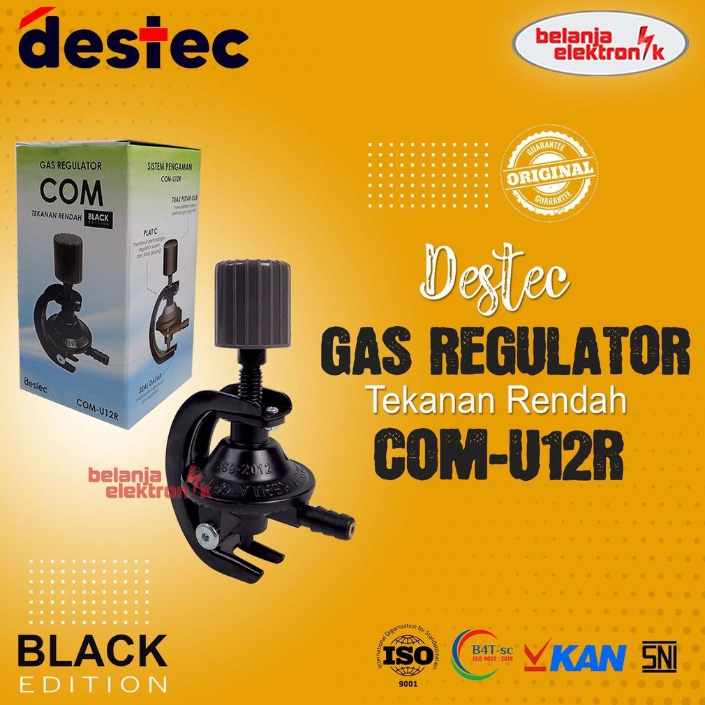 NEW REGULATOR GAS NON-METER TEKANAN RENDAH DESTEC COM-U12R / 201 S KEPALA GAS LPG ANTI BOCOR 3 KG / 