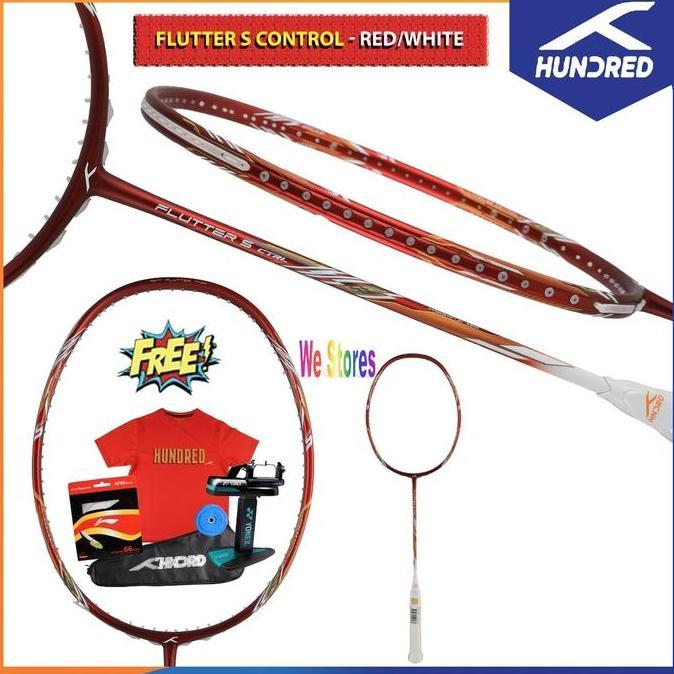 musli.store HUNDRED HNDRD Flutter S Ctrl Control Raket Badminton Diskon
