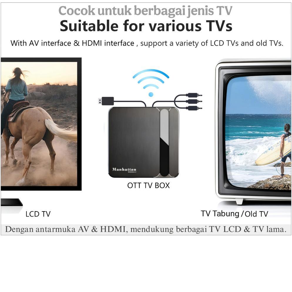 BIG SALE MANHATTAN ANDROID TV BOX STB OS11 REMOT VOICE GOOGLE ASISTANT KARAOKE 2G RAM16G ROM WINDEVI