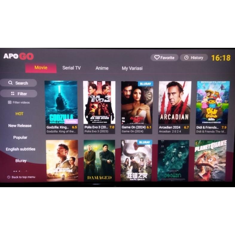 TERBARU ANDROID TV BOX AKARI AX810 + SVI APO GO MO