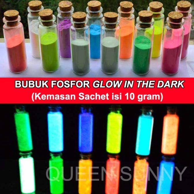 Bubuk Fosfor 10gr GID Glow In The Dark Paint Serbuk Fosfor In The Dark Powder MC119