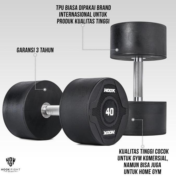 Barbel Alat Fitnes Dumbbell Set Hook Home Gym Dumble Alat Gym Dumbbell