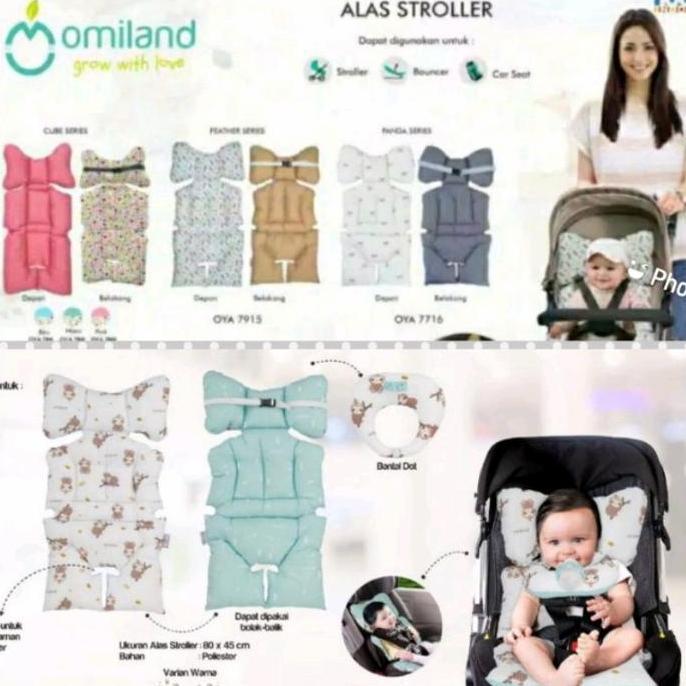 omiland alas stroller panda and feather series