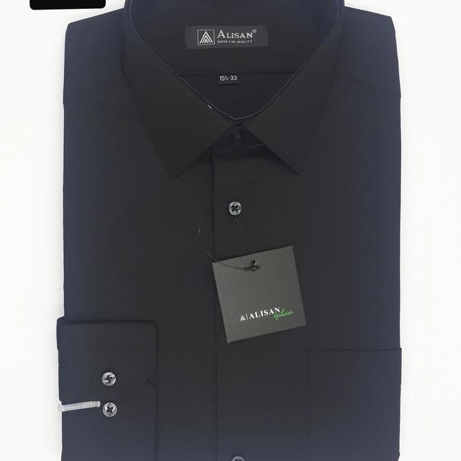 Kemeja Pria Alisan Slim fit Lengan panjang Coklat susu C 1 Casual Formal Basic