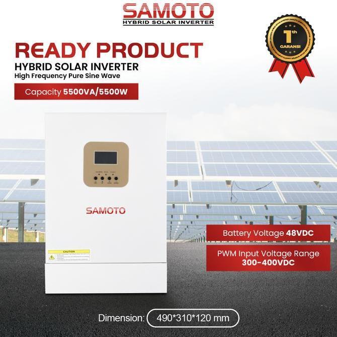 Samoto INVERTER Hybrid IHS5500/5500Watt - Hybrid Inverter Solar Panel Surya