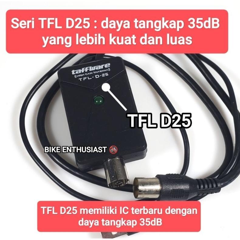 BESTPROMO TFL-D15 TAFFWARE PENGUAT SINYAL ANTENA TV DIGITAL PENGUAT SINYAL TV DIGITAL ANTENA BOOSTER