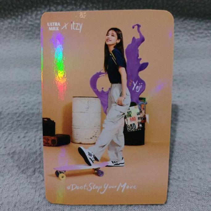 Official ultra milk itzy photocard - yeji