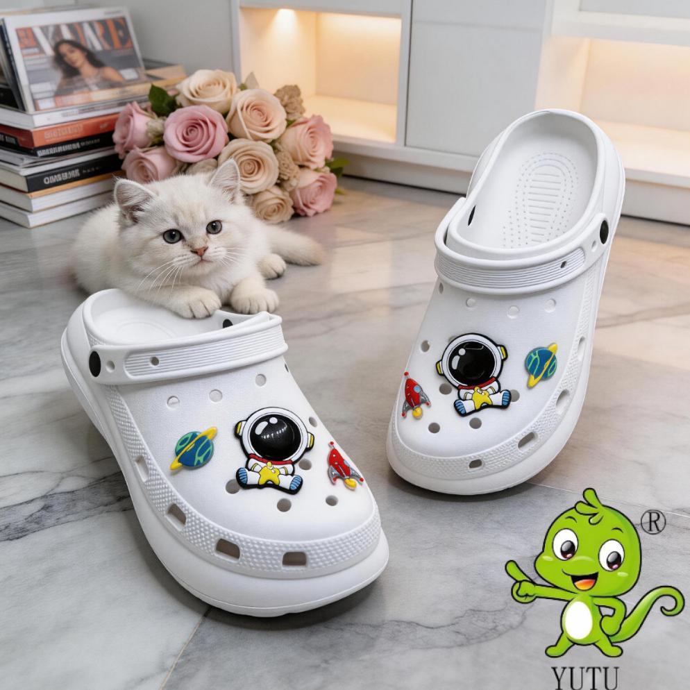 HOT DEALS Crocs Polos Wedges Sandal Wanita Dewasa Remaja Tinggi 5cm Casual Premium Outdoor Ringan