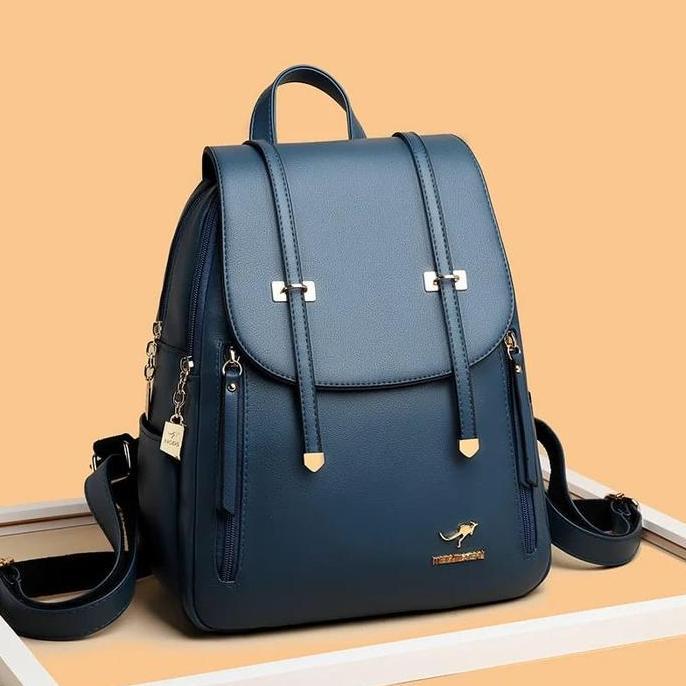 RANSEL CEWEK TERBARU TAS SCHOL IMPORT KULIT TAS RANSEL PUNGGUNG KANGGURU BACKPACK TRENDY TAS SEKOLAH